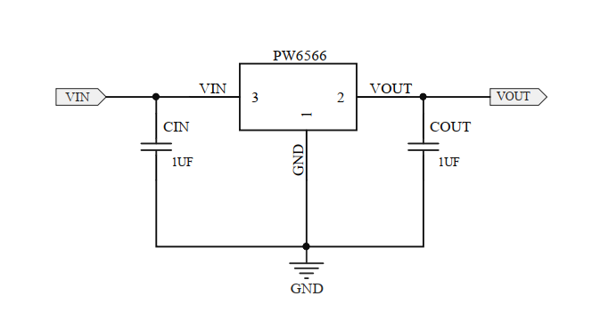 PW6566輸入鋰電池,5V的低功耗LDO穩(wěn)壓IC