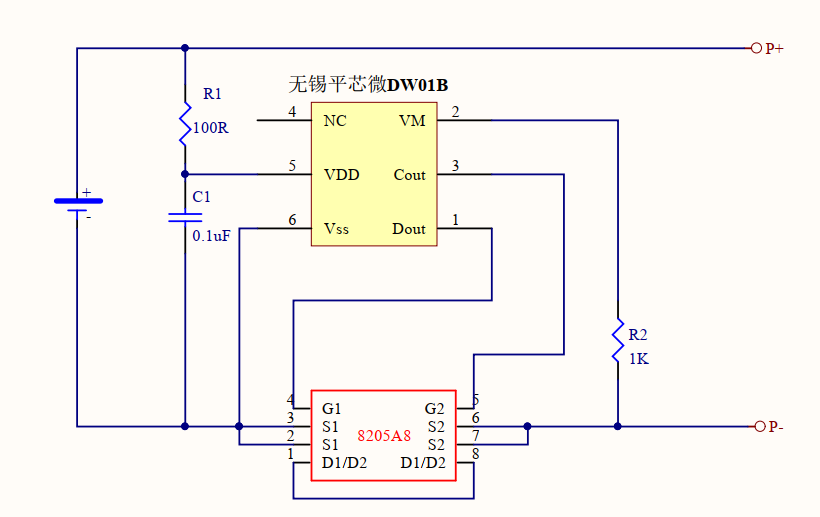 供應DW01B鋰電池保護自恢復芯片