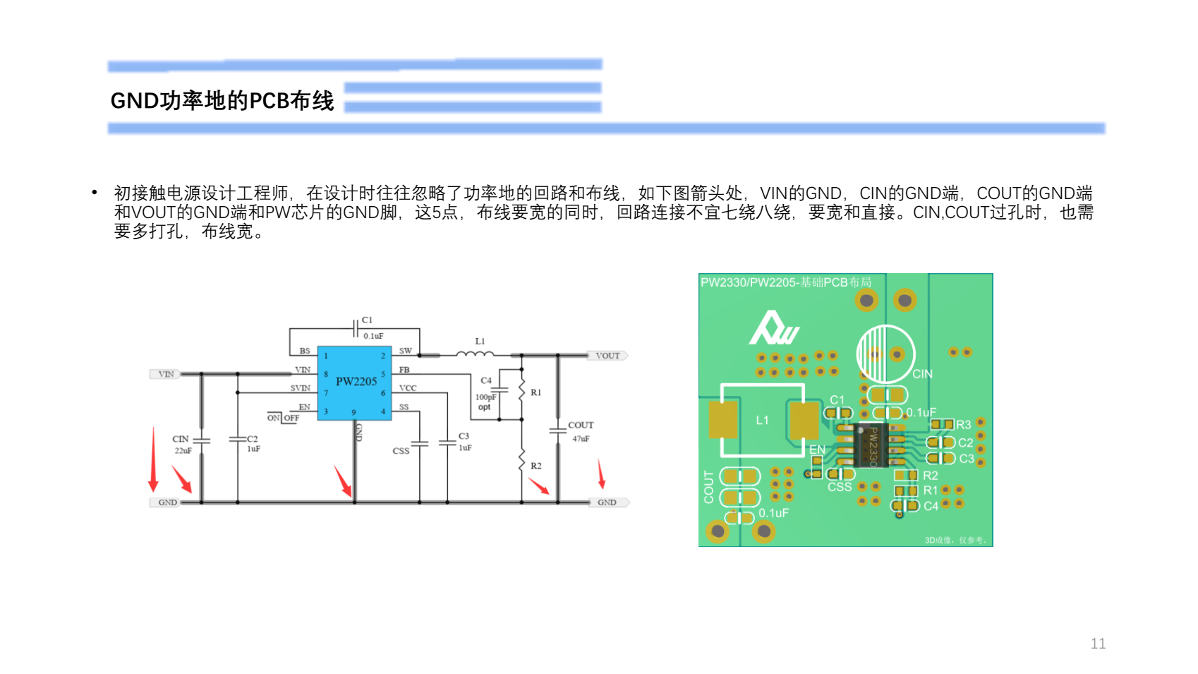 24V轉(zhuǎn)5V降壓芯片PW2205，PCB布局圖冊(cè)