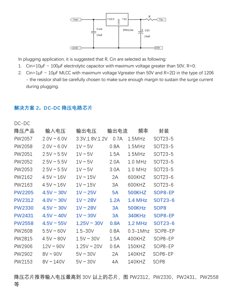 15V降壓5V，18V降壓5V的IC和LDO芯片的方案