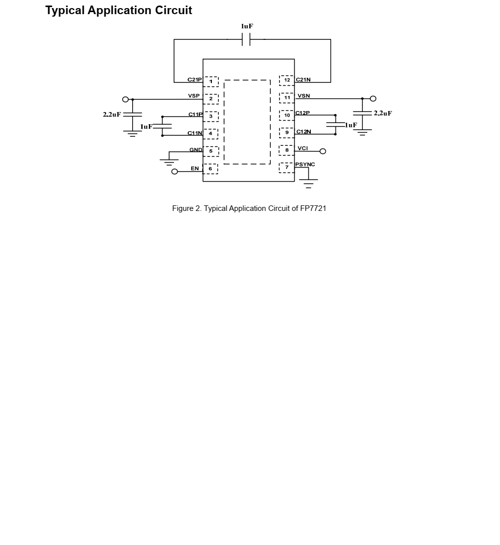 FP7721是一種集成電源解決方案 針對中小型薄膜進(jìn)行了優(yōu)化 晶體管（TFT）液晶顯示器 （液晶顯示器）