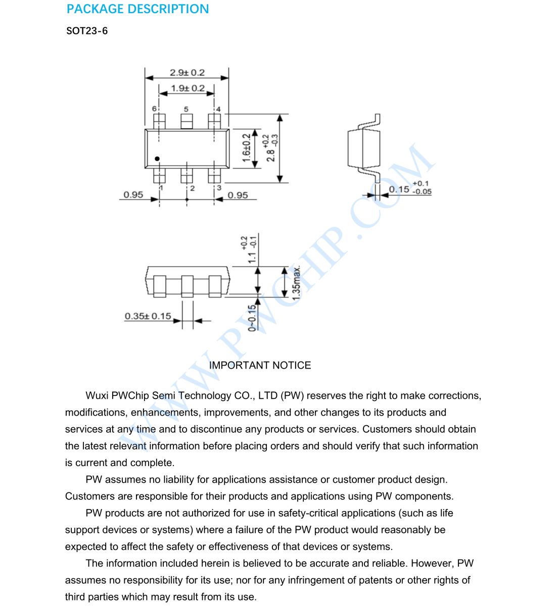 PW8205A6芯片N溝道增強型MOSFET