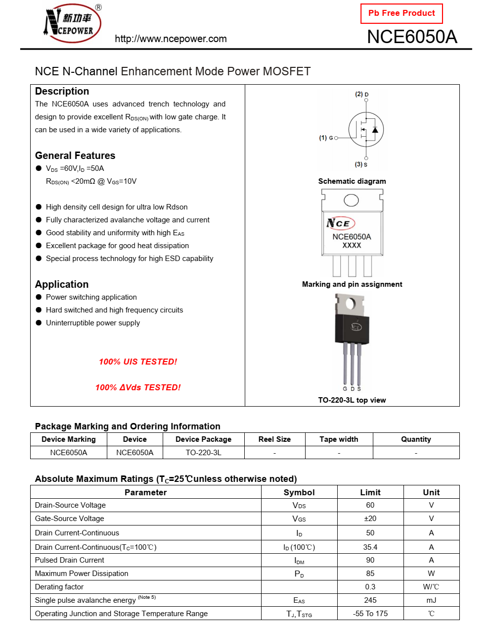 NCE6050A