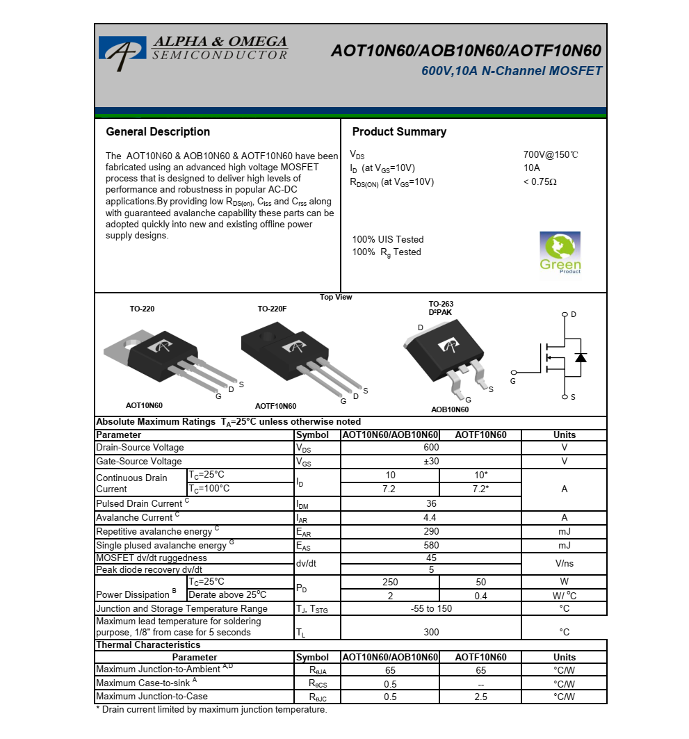 AOTF10N60