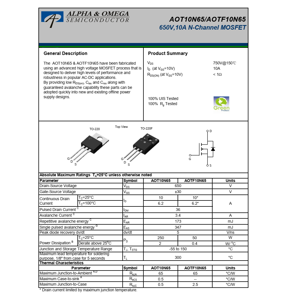 AOTF10N65