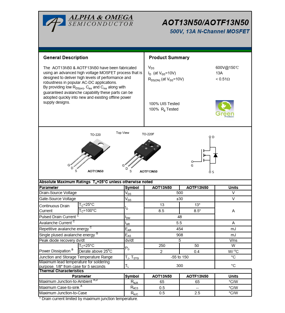 AOTF13N50