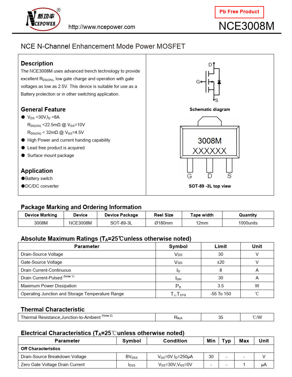 NCE3008M