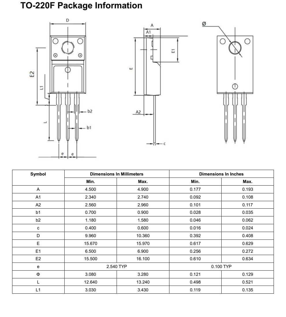 NCE65T540F封裝TO263品牌新潔能，質(zhì)量可靠