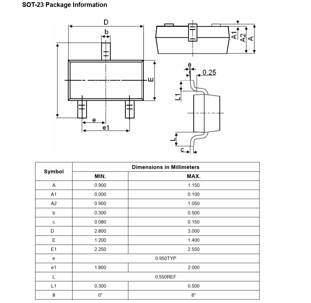 NCE3404封裝SOT23-3品牌新潔能，原廠技術(shù)支持