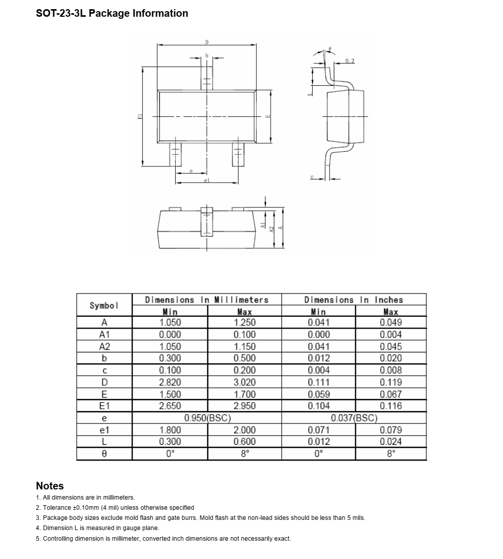 全新NCE0103Y品牌新潔能SOT23-3封裝