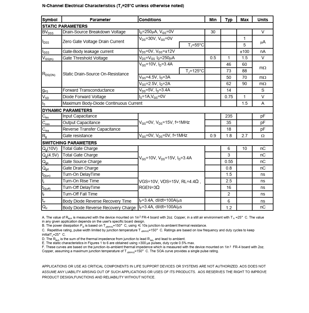 原廠正品AO6608美國(guó)萬代TSOP6封裝，長(zhǎng)期供貨穩(wěn)定