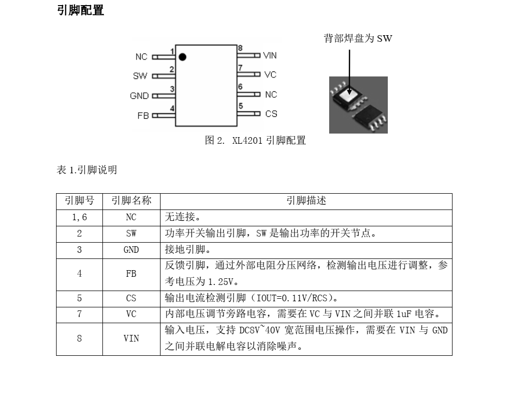 原裝正品XL4201品牌芯龍SOP8封裝，原廠技術(shù)支持