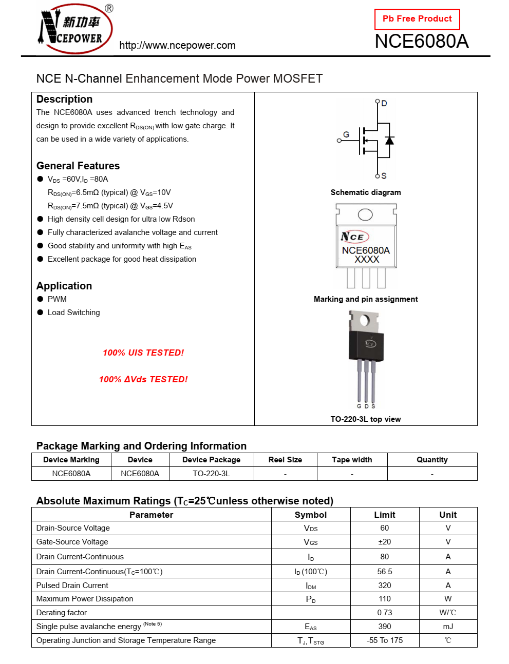 NCE6080A