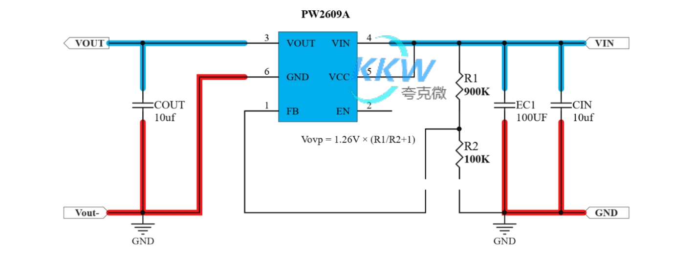 157號36V 耐壓的輸入過壓保護關(guān)閉模板 PW2609A， 6.1V， 12V 保護點