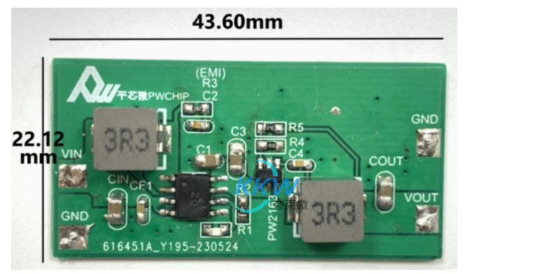 鋰電池升壓 3.3V2.4A，電路板 132號