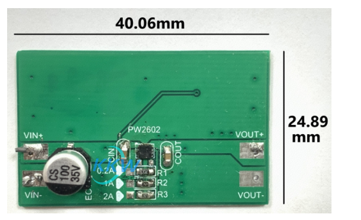 耐壓 32V， 5V 輸入限流芯片模板 PW2602C， 0.2A-2A，輸入重新上電款 155號(hào)